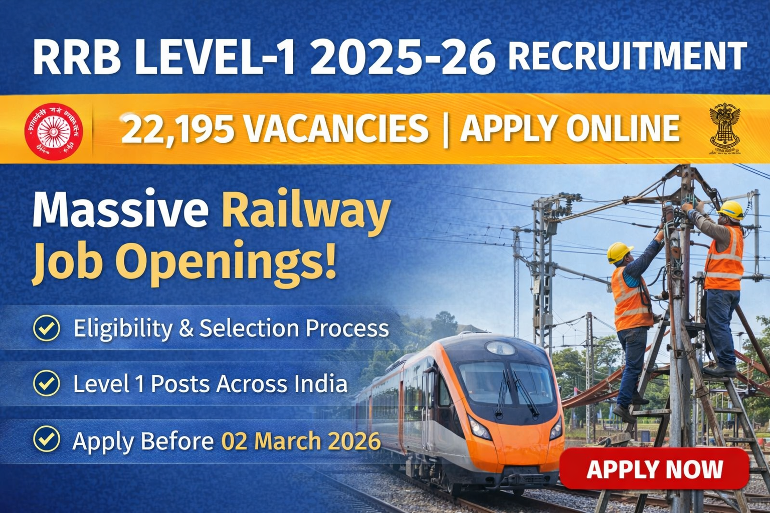 RRB Level-1 Recruitment 2025-26