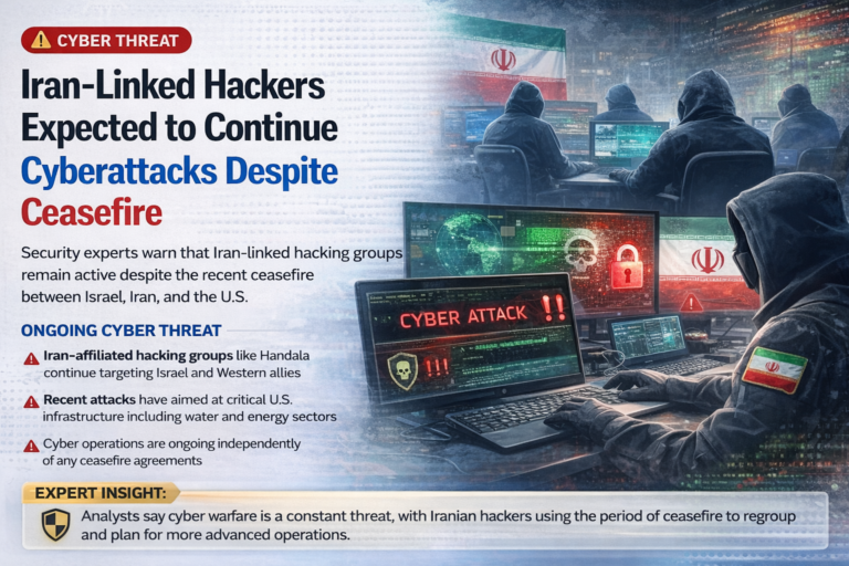 Iran-Linked Hackers Expected to Continue Cyberattacks Despite Ceasefire