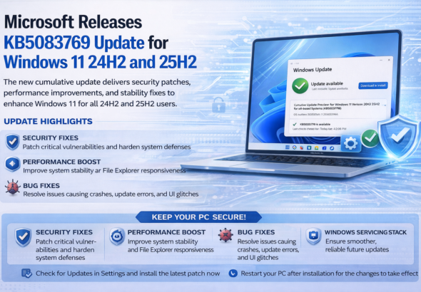 Microsoft Rolls Out KB5083769 Cumulative Update for Windows 11 Users
